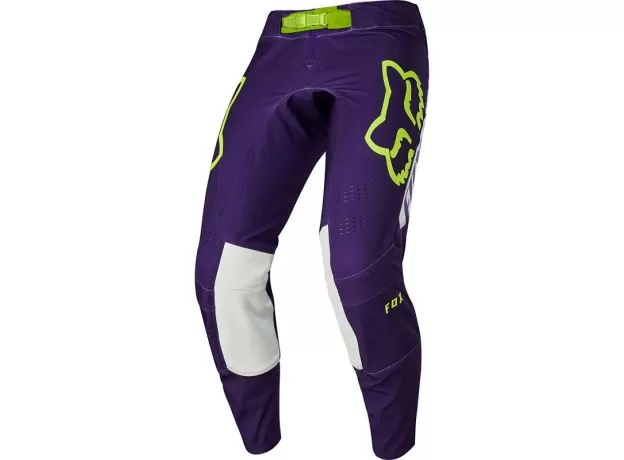 FOX Кроссовые штаны Flexair, Размер: 30, Цвет: HONR Purple/Yellow 2020