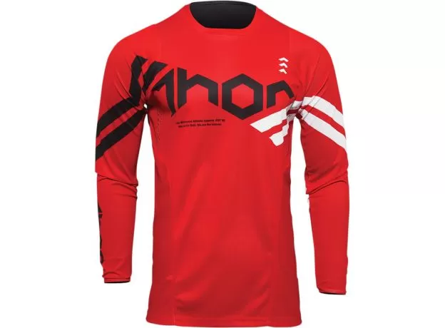 THOR Джерси PULSE, Размер: 3XL, Цвет: CUBE RED/WHITE