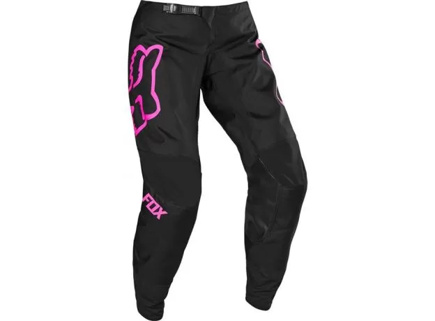 FOX Кроссовые штаны 180 женские, Размер: L, Цвет: PRIX Black/Pink 2020