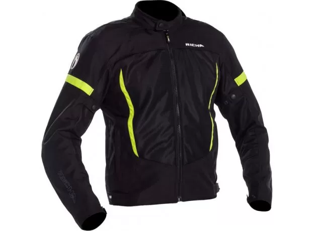 RICHA Мотокуртка AIRBENDER, Размер: L, Цвет: Black/Fluo Yellow