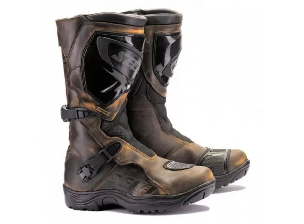 SECA Мотоботы ADVENTURE STX, Размер: 45, Цвет: Brown