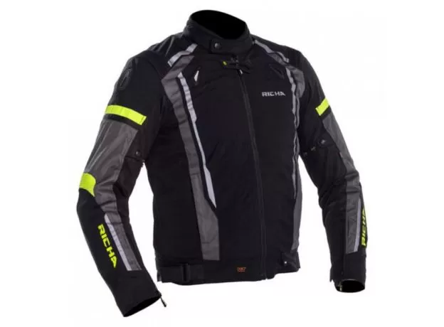 RICHA Мотокуртка AIRSTREAM 2, Размер: S, Цвет: Grey/Fluo Yellow