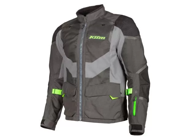 KLIM Мотокуртка BAJA S4, Размер: M, Цвет: Gray/Electrik Gecko
