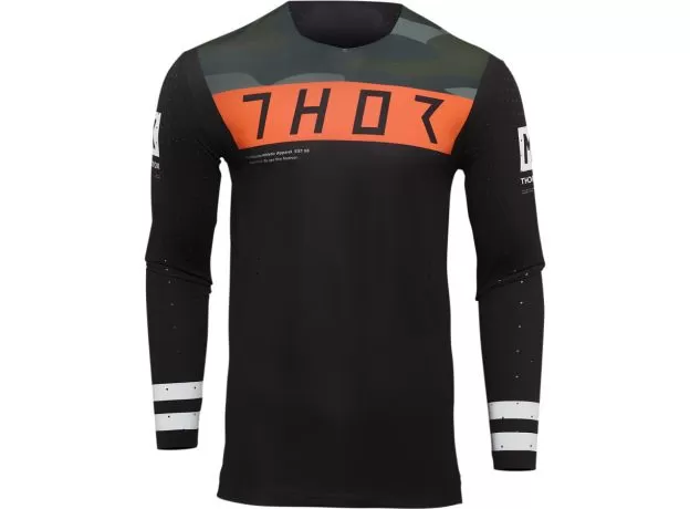 THOR Джерси PRIME, Размер: XL, Цвет: STATUS Black/Camouflage/Orange