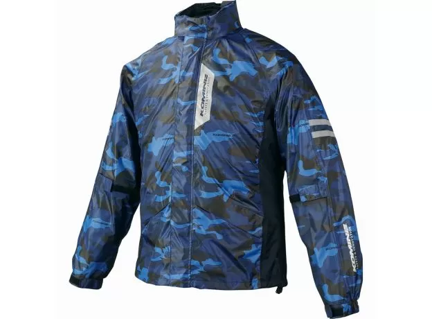 KOMINE Комбинезон-дождевик RK-539, Размер: XXL, Цвет: Blue/Camo
