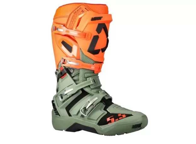 LEATT Мотоботы 5.5 FlexLock Enduro, Размер: 45.5, Цвет: V22 Cactus
