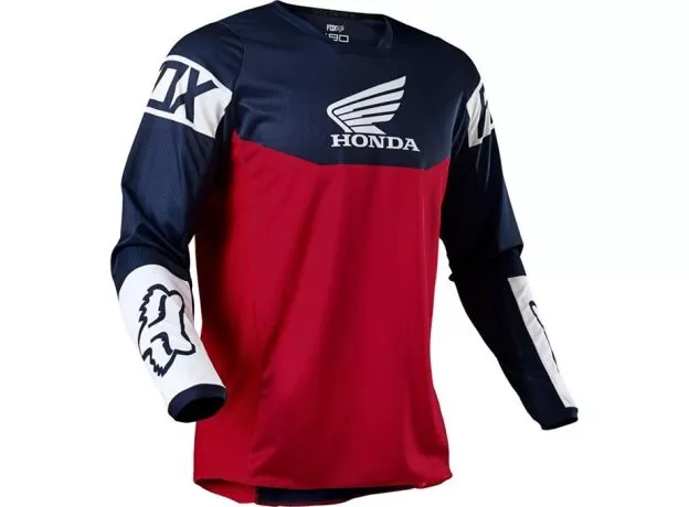 FOX Джерси 180, Размер: S, Цвет: HONDA Navy/Red 2021