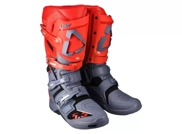 LEATT Мотоботы 5.5 Flexlock, Размер: 48, Цвет: v22 Graphene