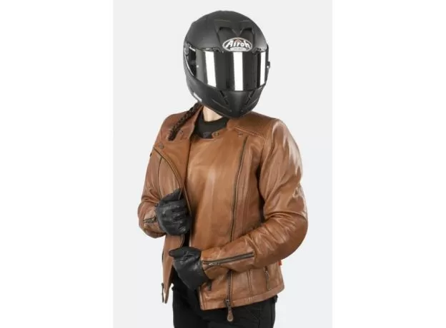 RICHA Мотокуртка кожаная ROXETTE женская, Размер: 40, Цвет: Brown