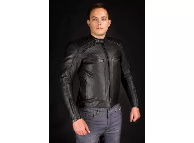 OSA Мотокуртка кожаная Dakar, Размер: 58, Цвет: Black