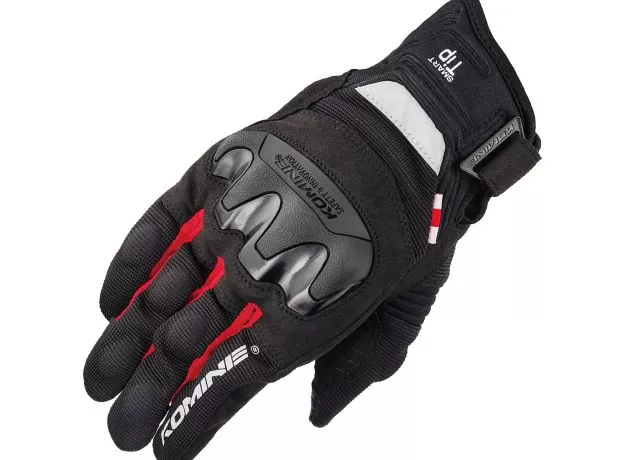 KOMINE Мотоперчатки GK-220, Размер: S, Цвет: black/red