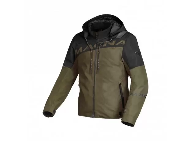 MACNA Мотокуртка RACOON, Размер: XXL, Цвет: Оливковый/черный