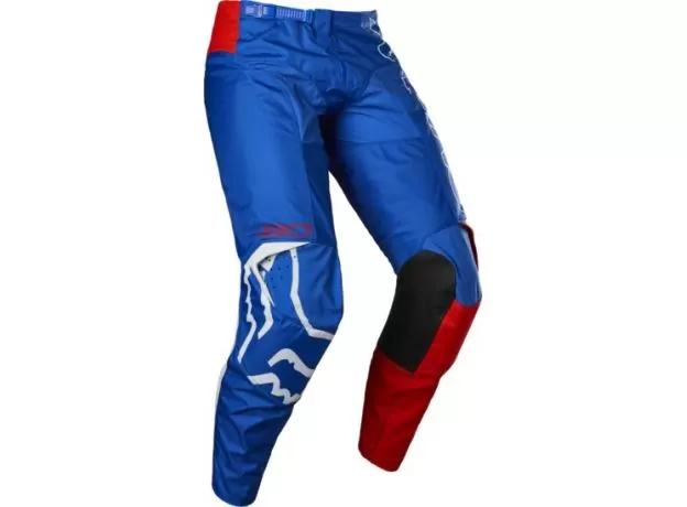 FOX Кроссовые штаны 180, Размер: 30, Цвет: Skew White/Red/Blue 2022