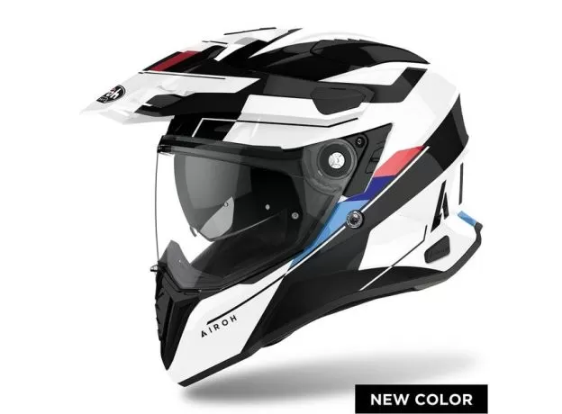 AIROH Шлем COMMANDER, Размер: M, Цвет: SKILL WHITE GLOSS