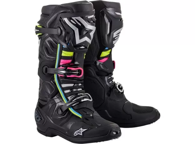 ALPINESTARS Мотоботы TECH 10 SUPERVENTED, Размер: 10, Цвет: BLACK HUE