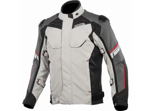 KOMINE Мотокуртка JK-598, Размер: L, Цвет: LightGrey/Black