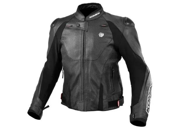 KOMINE Мотокуртка кожаная LJ-536, Размер: 3XL, Цвет: Black