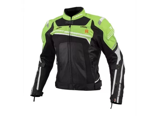 KOMINE Мотокуртка JK-130, Размер: XL, Цвет: black/lime green