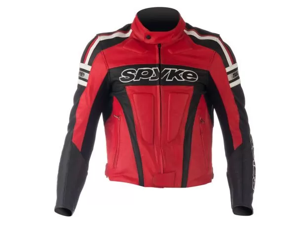 SPYKE Мотокуртка кожаная Kaver GP, Размер: M, Цвет: красно-черный