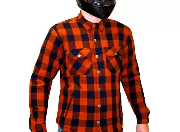 MCP Моторубашка Rebel Full kevlar, Размер: XL, Цвет: черно-оранжевый