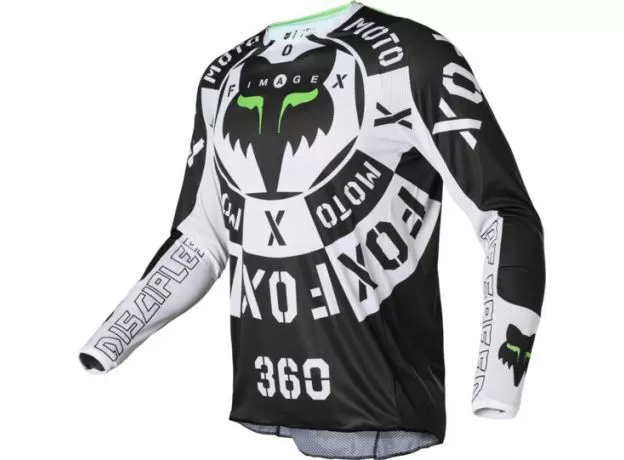 FOX Джерси 360, Размер: L, Цвет: NOBYL Black/White 2022