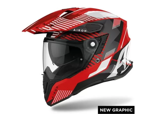 AIROH Шлем COMMANDER, Размер: L, Цвет: boost red gloss