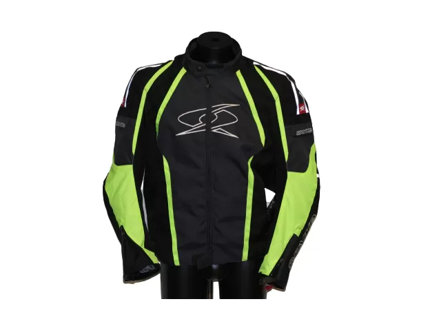 SPYKE Мотокуртка Top Sport Wp, Размер: XL, Цвет: Серо-Салатовый