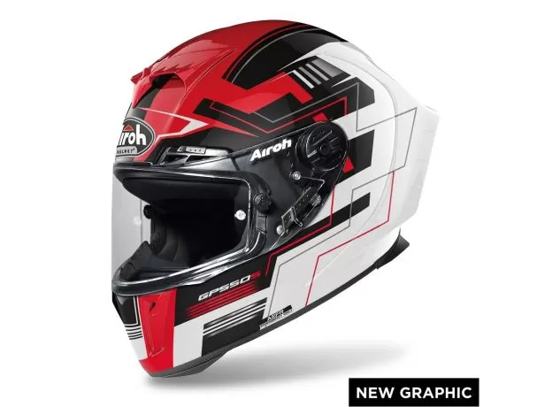 AIROH Шлем GP550 S, Размер: M, Цвет: Challenge red gloss