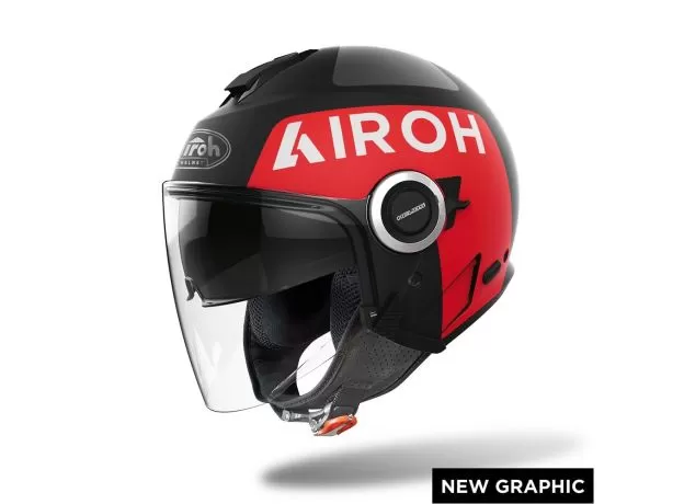 AIROH Шлем HELIOS, Размер: L, Цвет: Up Black Matt