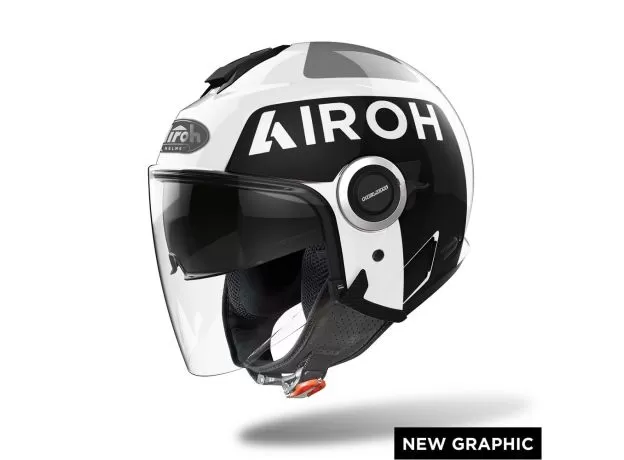 AIROH Шлем HELIOS, Размер: MC, Цвет: Up White Gloss