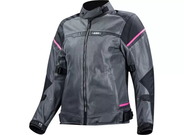LS2 Мотокуртка Riva женская, Размер: L, Цвет: Black Dark Grey Pink