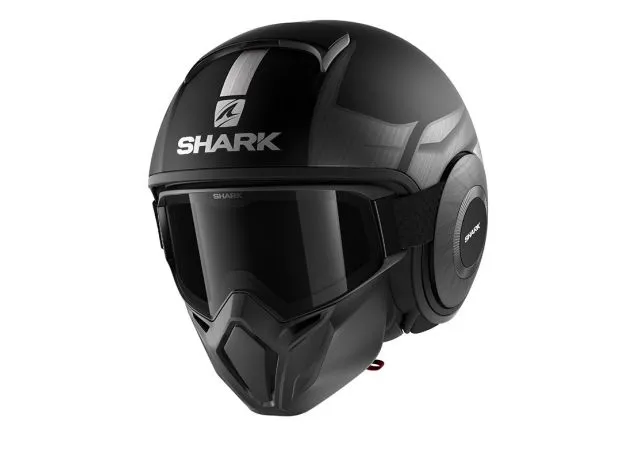 SHARK Шлем STREET-DRAK, Размер: L, Цвет: TRIBUET_RM_MAT / Black Chrom Silver