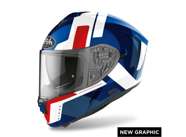 AIROH Шлем SPARK, Размер: XL, Цвет: Shogun Blue/Red Gloss