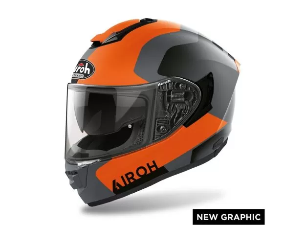 AIROH Шлем ST.501, Размер: XL, Цвет: DOCK ORANGE MATT