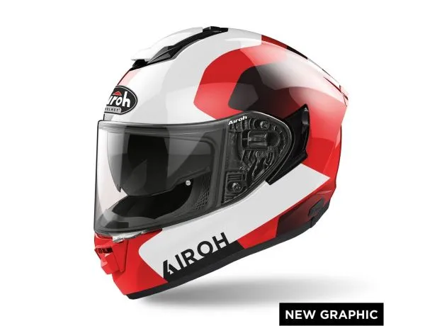 AIROH Шлем ST.501, Размер: S, Цвет: DOCK RED GLOSS