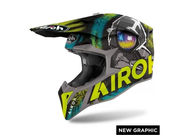 AIROH Шлем WRAAP, Размер: XS, Цвет: ALIEN YELLOW MATT