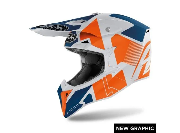 AIROH Шлем WRAAP, Размер: S, Цвет: RAZE ORANGE MATT