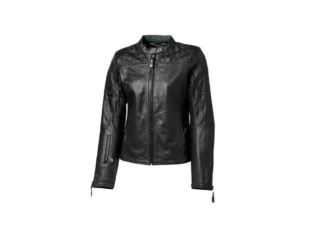 RSD Мотокуртка кожаная Trinity женская перф, Размер: M, Цвет: Black