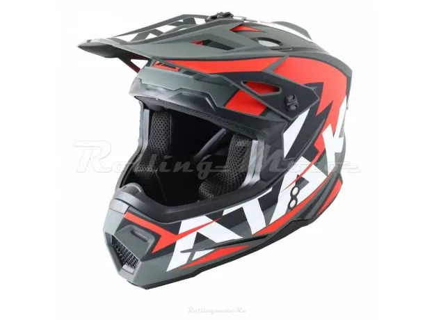 ATAKI Шлем JK801, Размер: XL, Цвет: Rampage красный/серый матовый