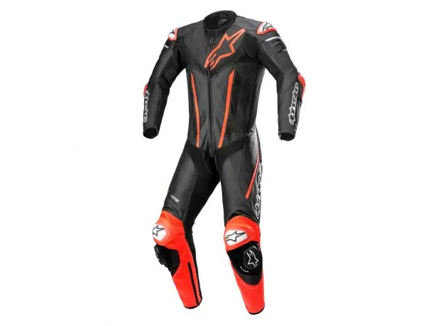 ALPINESTARS Мотокомбинезон FUSION 1-PIECE, Размер: 54, Цвет: Black/Red Fluo
