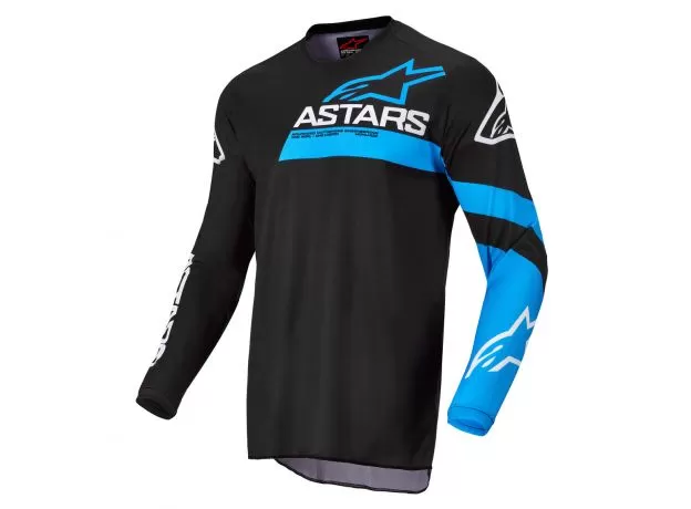 ALPINESTARS Джерси FLUID, Размер: S, Цвет: CHASER Black/Blue Neon