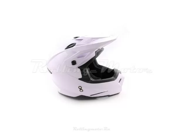 ATAKI Шлем MX801, Размер: S, Цвет: Solid белый глянцевый от магазина rszone ATAKI Шлем MX801, Размер: S, Цвет: Solid белый глянцевый
