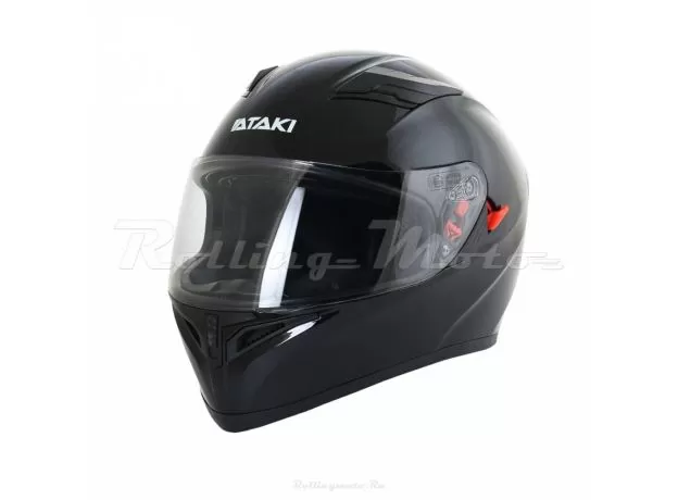 ATAKI Шлем JK316, Размер: XL, Цвет: Solid черный глянцевый