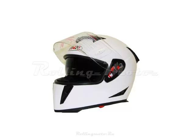 ATAKI Шлем FF311, Размер: L, Цвет: Solid белый глянцевый