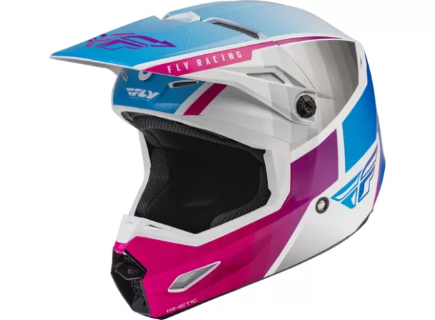 FLY RACING Шлем Kinetic, Размер: XXL, Цвет: Drift Pink/White/Blue