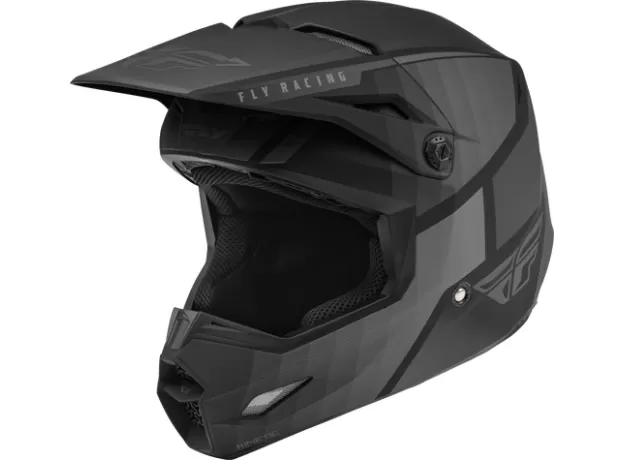 FLY RACING Шлем Kinetic, Размер: S, Цвет: Drift Black/Charcoal