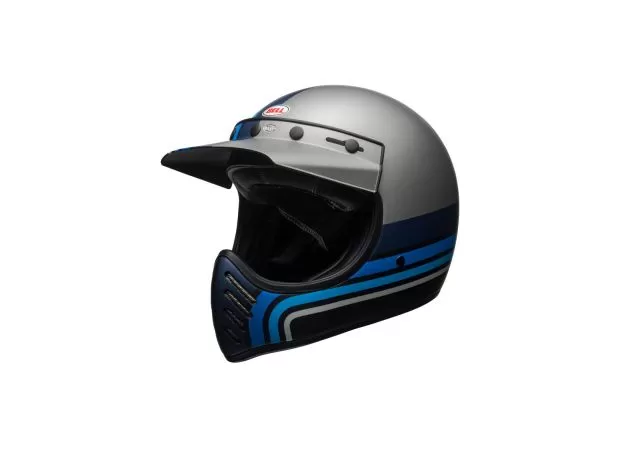 BELL Шлем Moto-3, Размер: XL, Цвет: Stripes