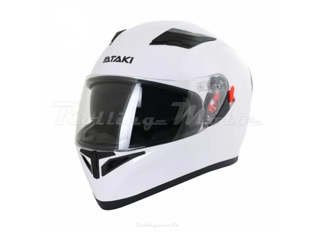 ATAKI Шлем JK316, Размер: XL, Цвет: Solid белый глянцевый