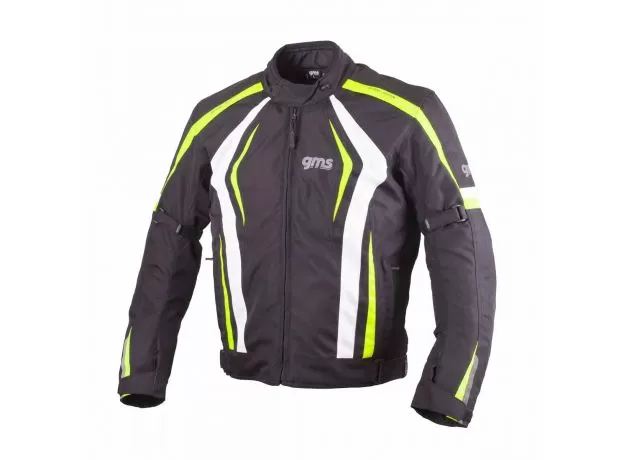 GMS Мотокуртка PACE, Размер: L, Цвет: black-white-yellow