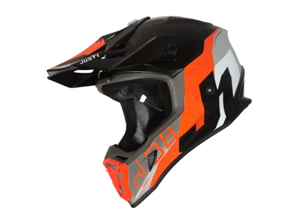 JUST1 Шлем J38, Размер: M, Цвет: KORNER ORANGE BLACK
